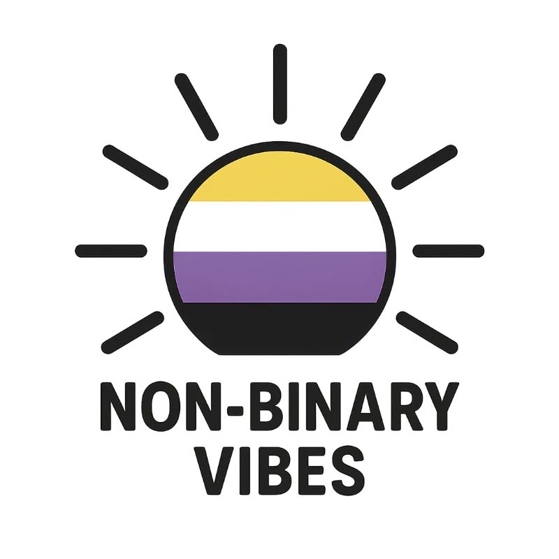 Non-Binary Vibes Sun Logo