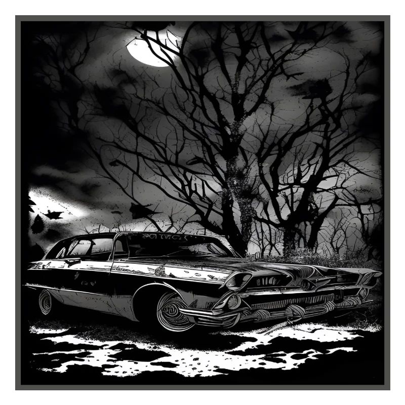 Oldtimer Oldtimer unter verwunschenem Baum