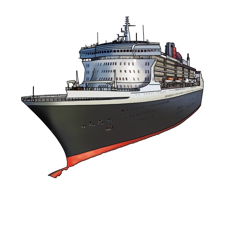 Klassisches Kreuzfahrtschiff Design
