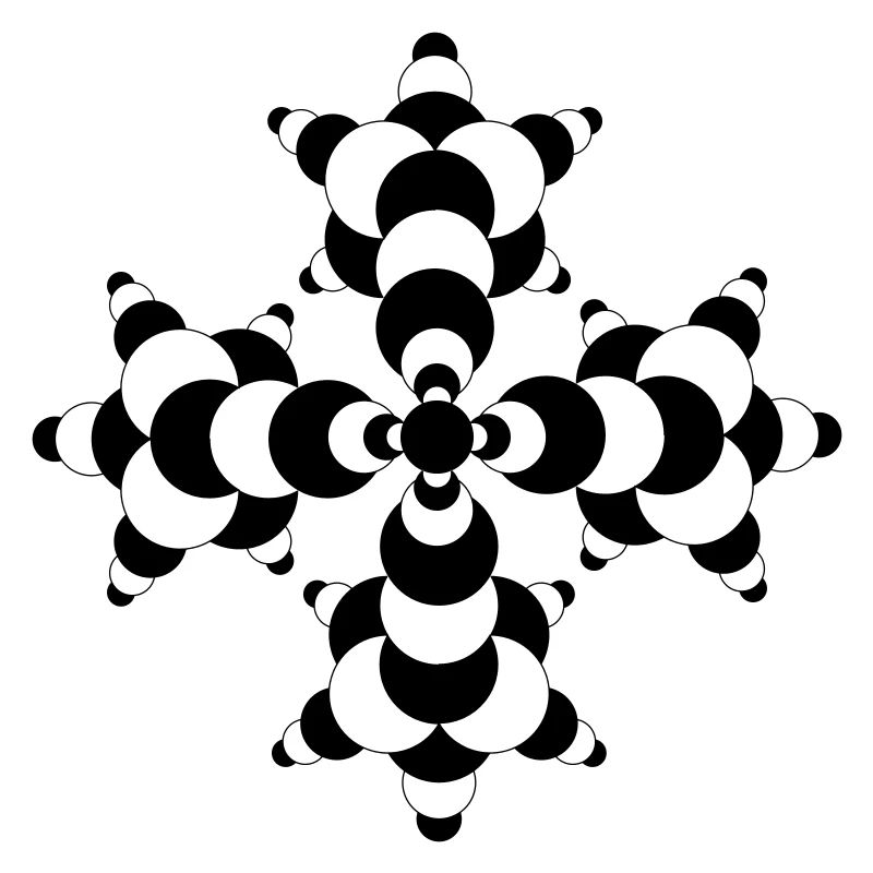 Fractal Molecule Crop Circle