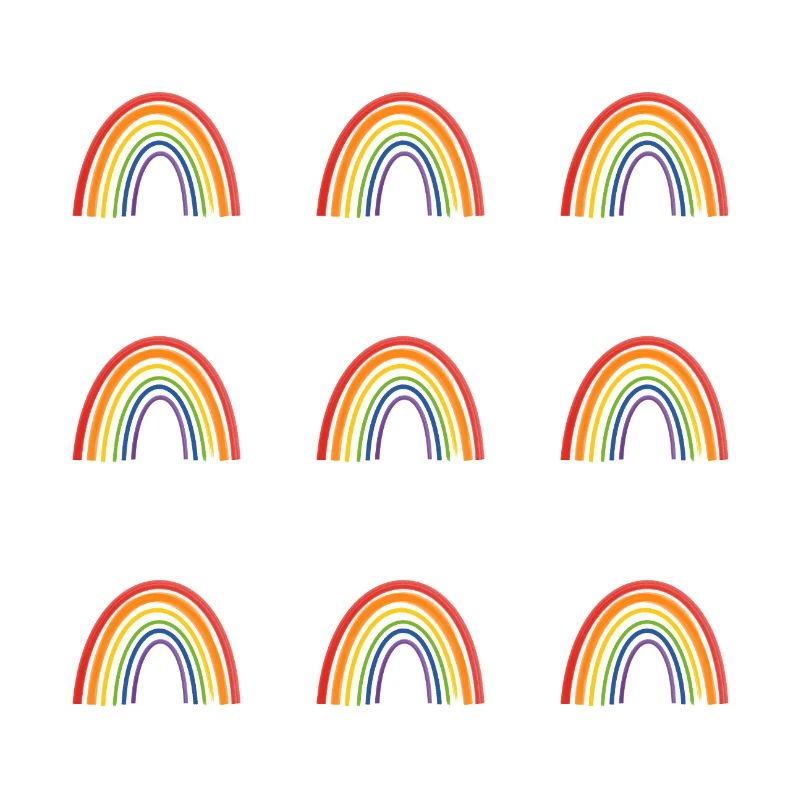 Vivid Rainbow Pattern for LGBT Pride Apparel
