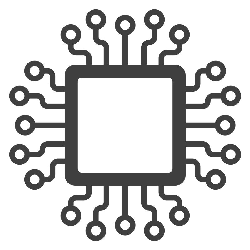 Microchip Circuit Icon Logo