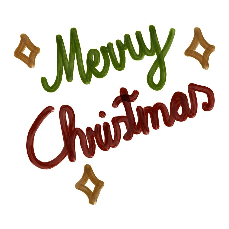 Joyeux Noël festif Lettrage à la main