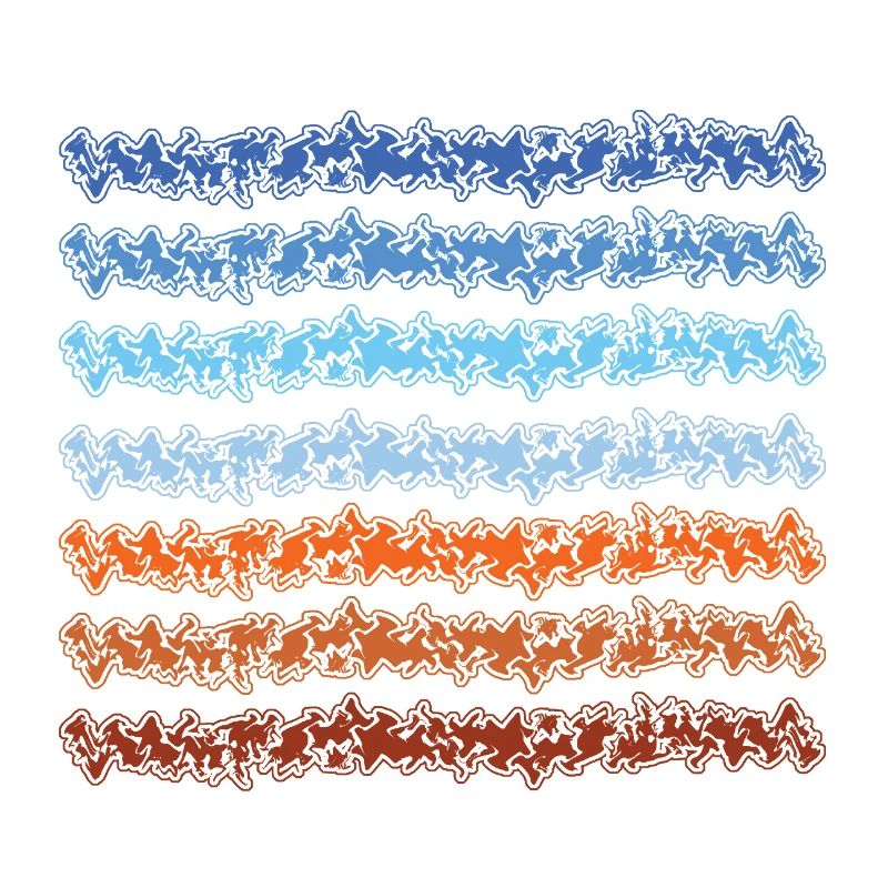 Conception abstraite de lignes dégradées