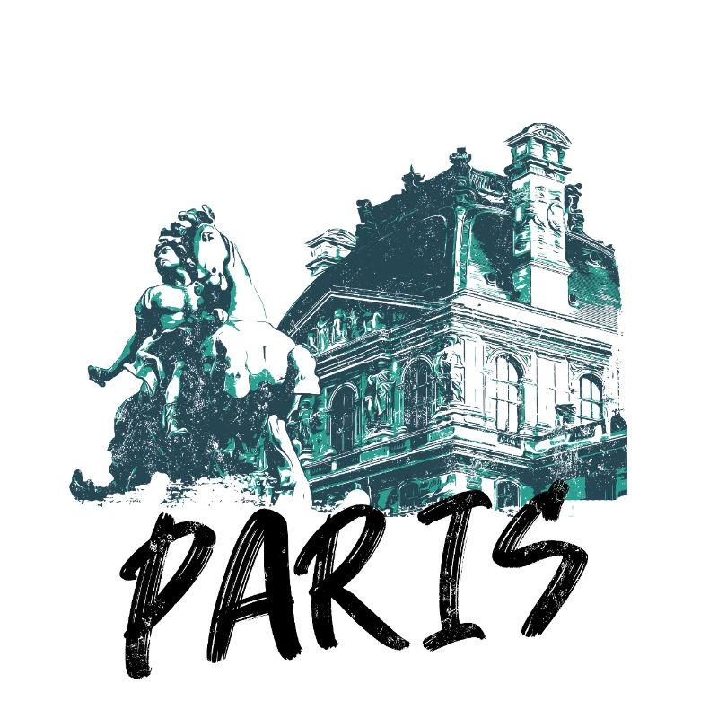 Paris, Equestrian Statue and Architecture