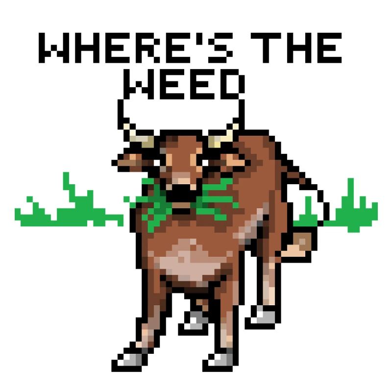 Pixelart Kuh