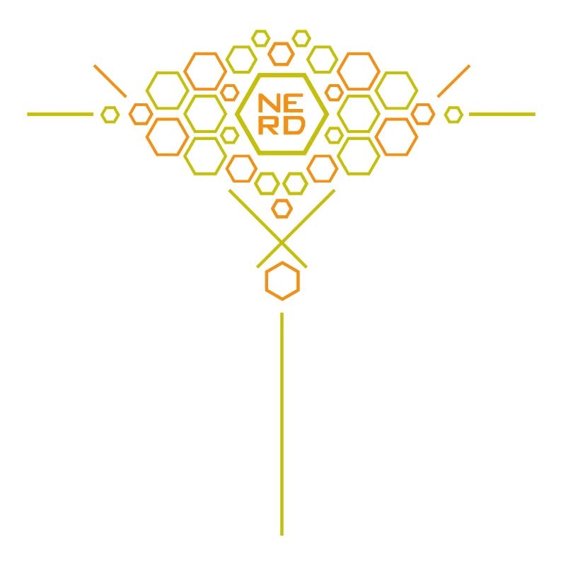 Nerd Hex Pattern Gradient