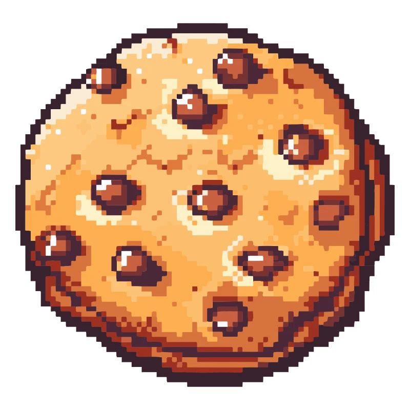 Pixel Cookie Pixel Cookie Retro Art