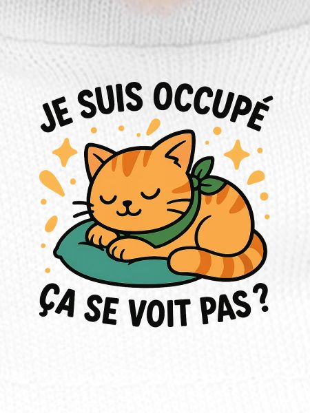 Sleeping Kitten and Ironic Slogan