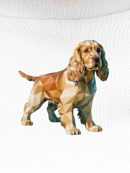 Cocker Spaniel - Cooles Low-Poly-Logo