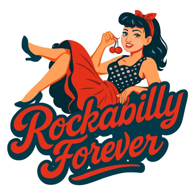 Rockabilly Forever Pin-up Graphique