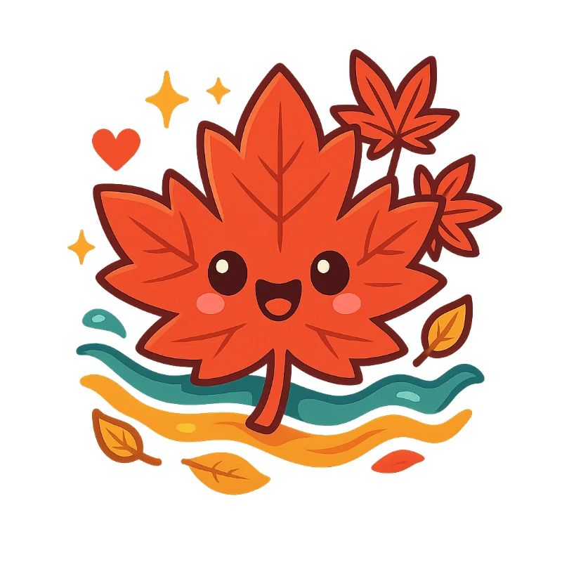 Cuddly Autumn Leaf Smile