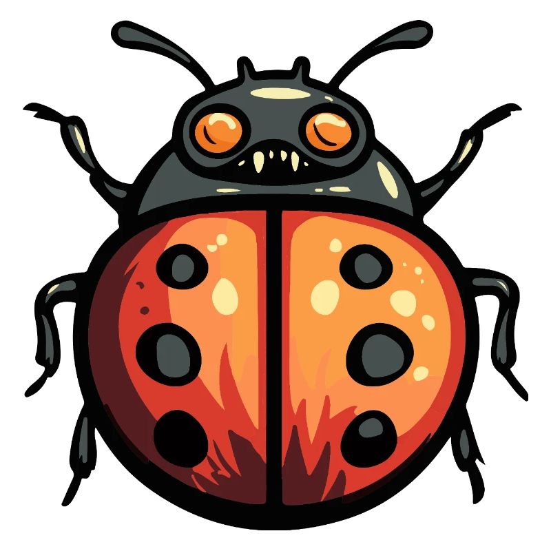 Ladybug Halloween Comic Funny
