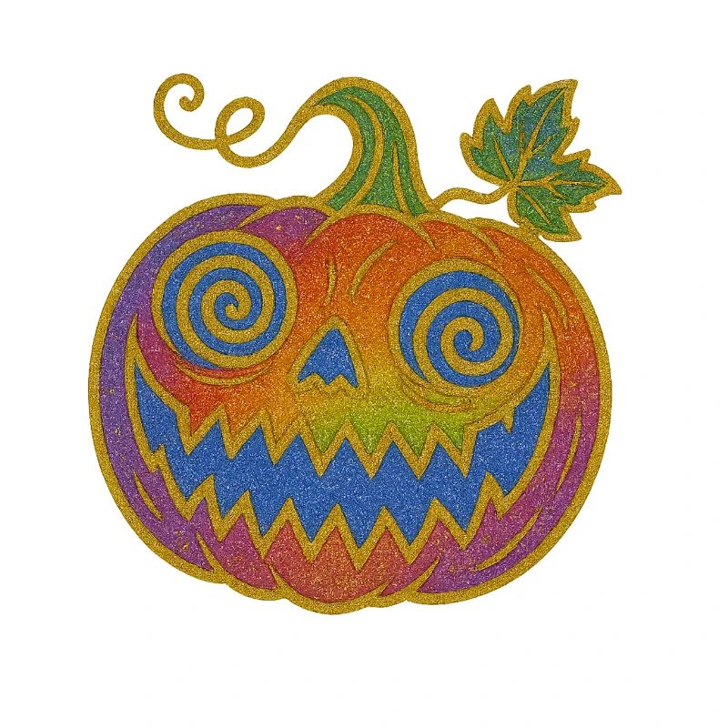 Psychedelic Halloween Pumpkin