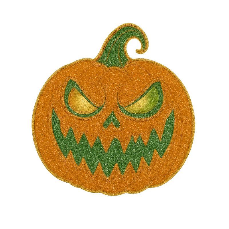 Grim Pumpkin Halloween Patch