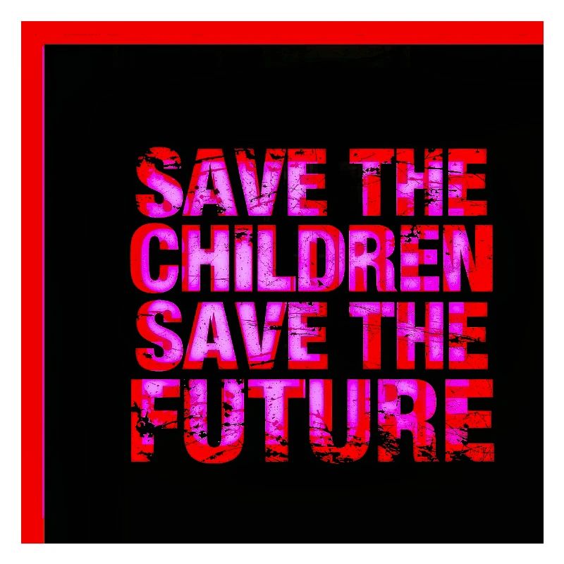 Neon Text Save the Future