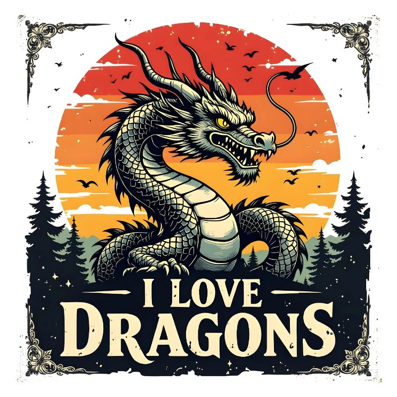 I Love Dragon Sunset