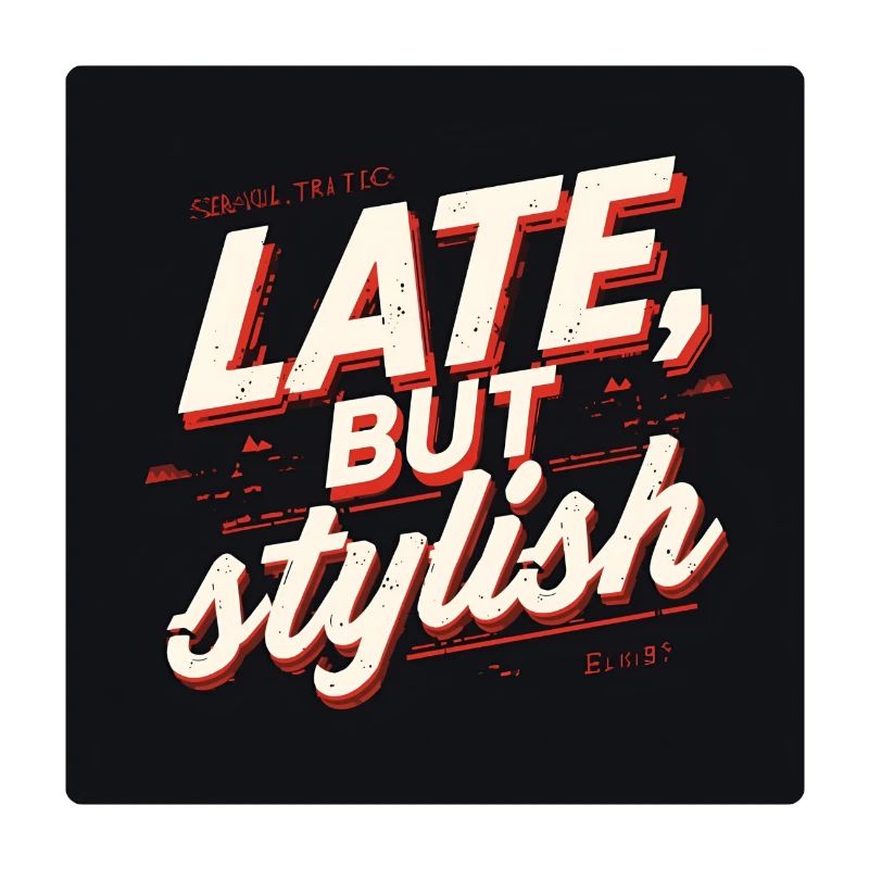 Late, But Stylish Retro Script