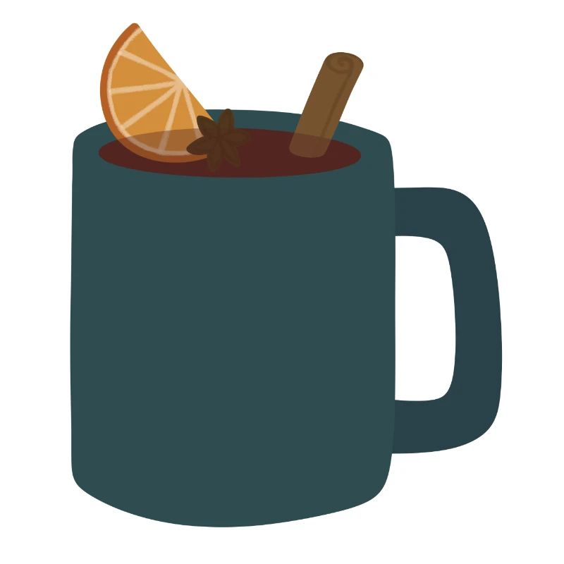 Mulled Wine Mug Illustration