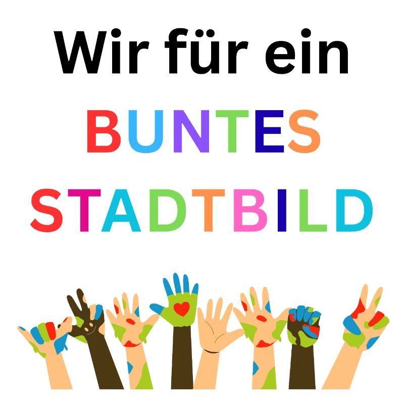 We for a colorful cityscape, diversity, diversity