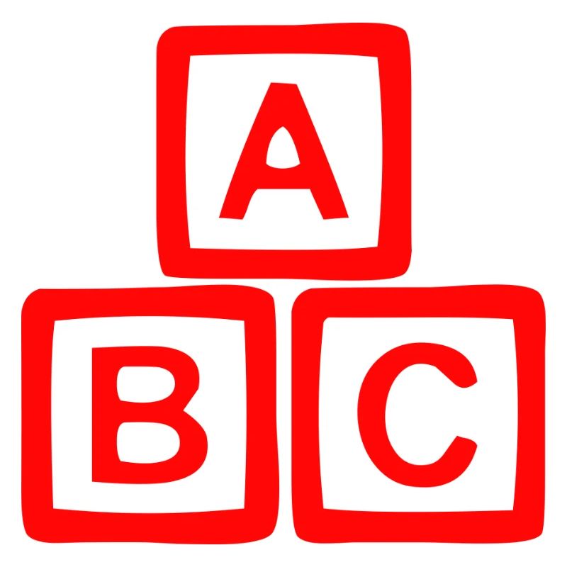 Conception contrastée de bloc ABC
