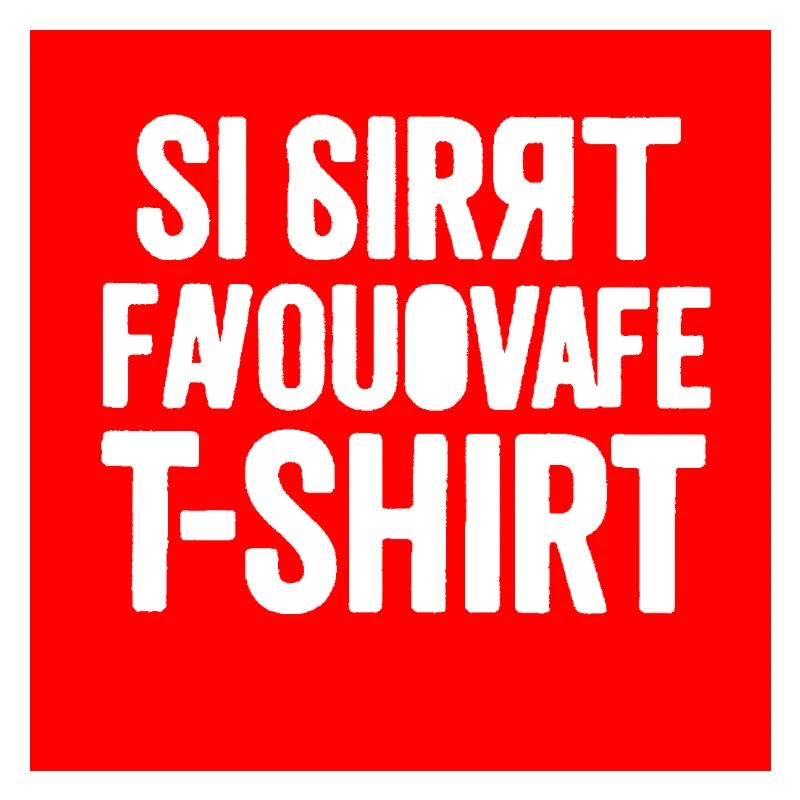 T-shirt à bloc de texte glitché