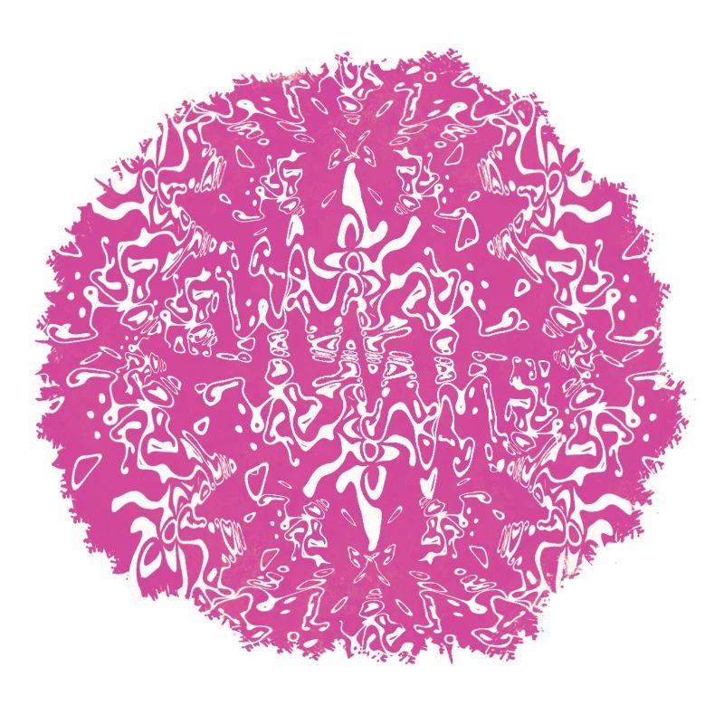 Circle Rose Pink Pattern