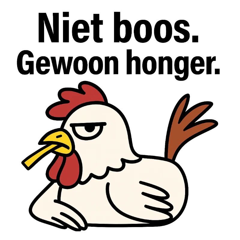 Werde nicht wütend. Nur Hunger.