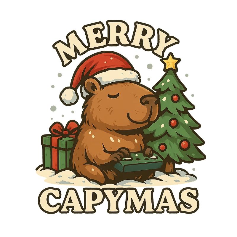 Joyeux Capymas – Noël 🎄 mignon du capybara