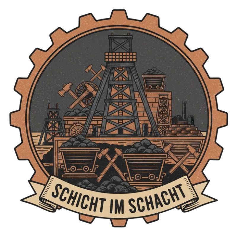 Shift in the Mine Badge Shaft