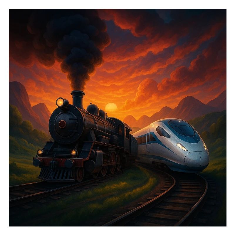 Steam Train vs Future Train
