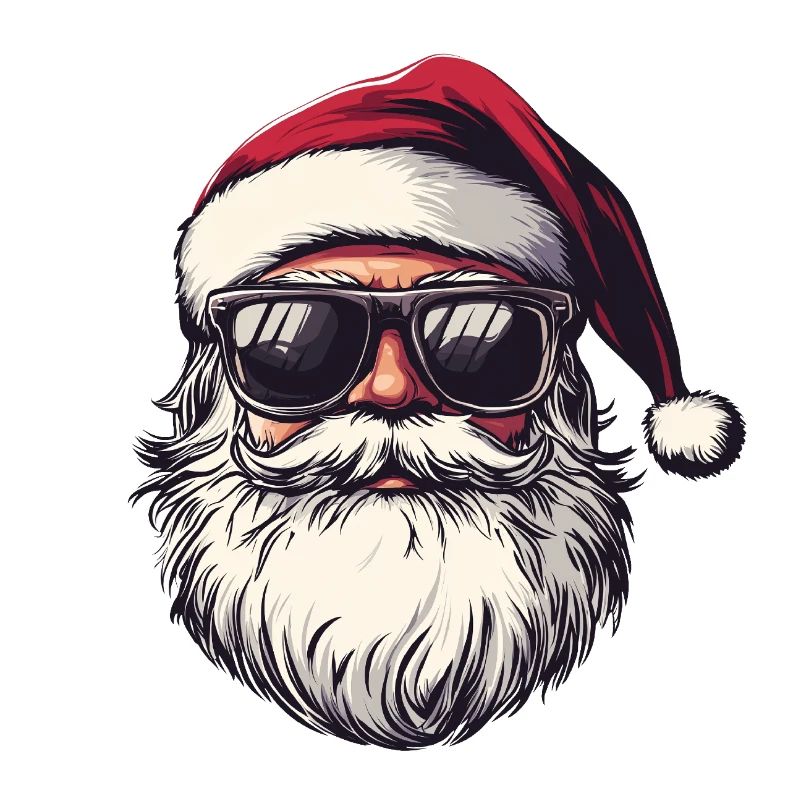 Weihnachtsmann mit Sonnenbrille