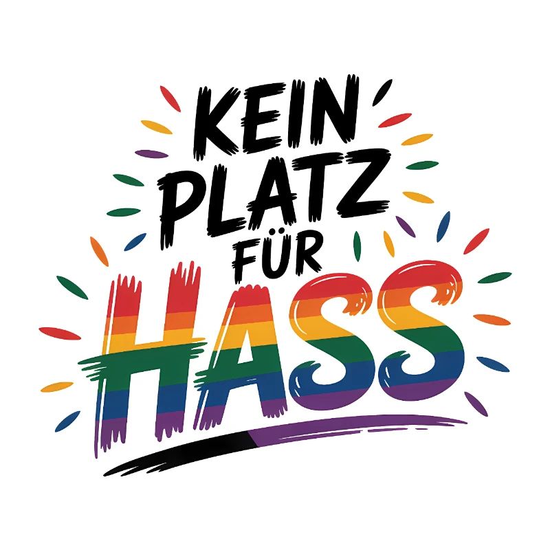 No Place for Hate - Cool Pride Logo