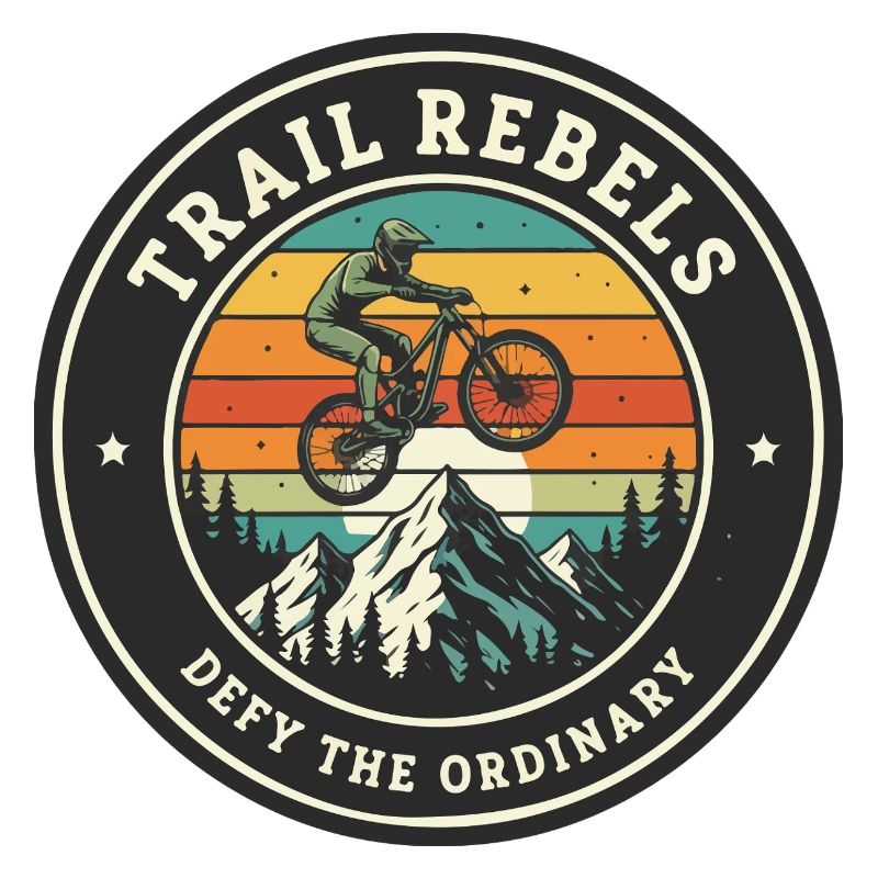Trail Rebels Mountain Biker Retro