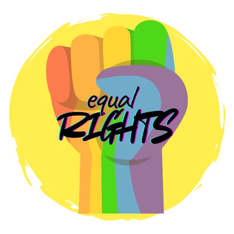 Regenbogenfaust Pride Gleichberechtigung