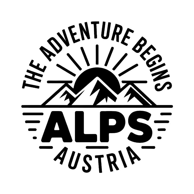 Alpen – Das Abenteuer beginnt – Souvenir-Design