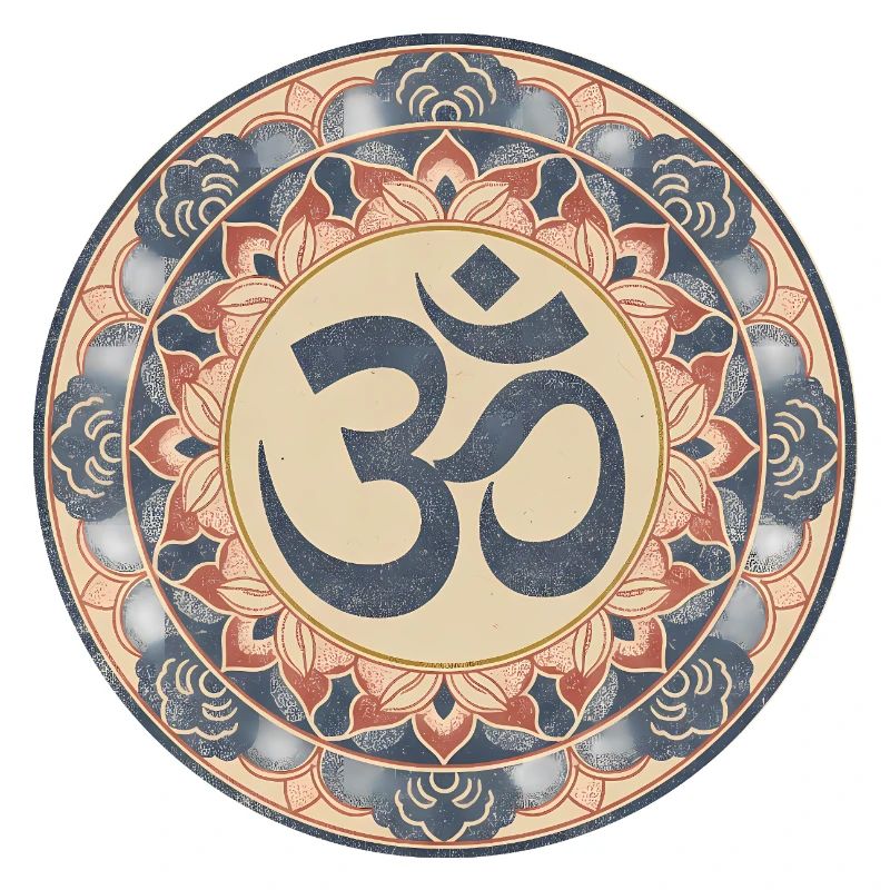 Om Mandala Zen Pattern