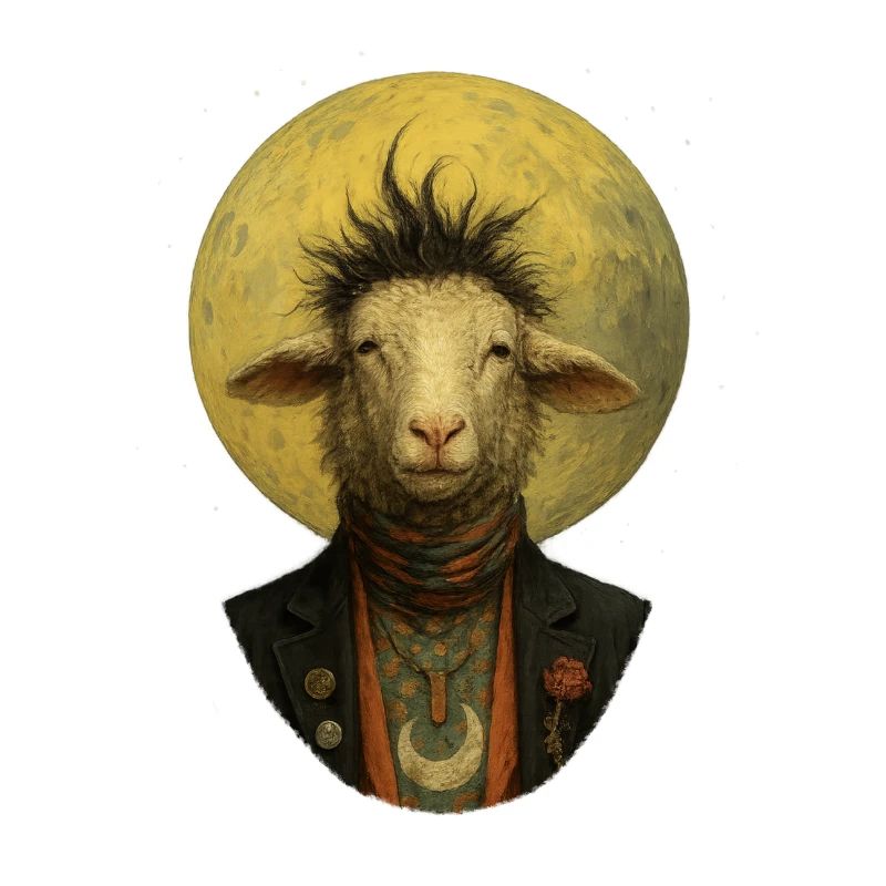Moonlight Sheep in Suit