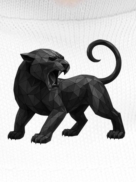 Geometrischer Schwarzpanther