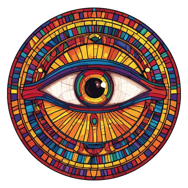 Rainbow Mosaic Eye