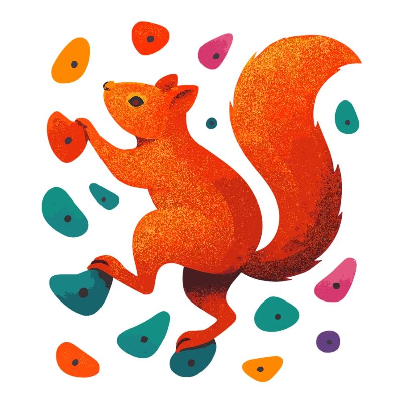 Bouldering Squirrel Climbing Motivation Gift