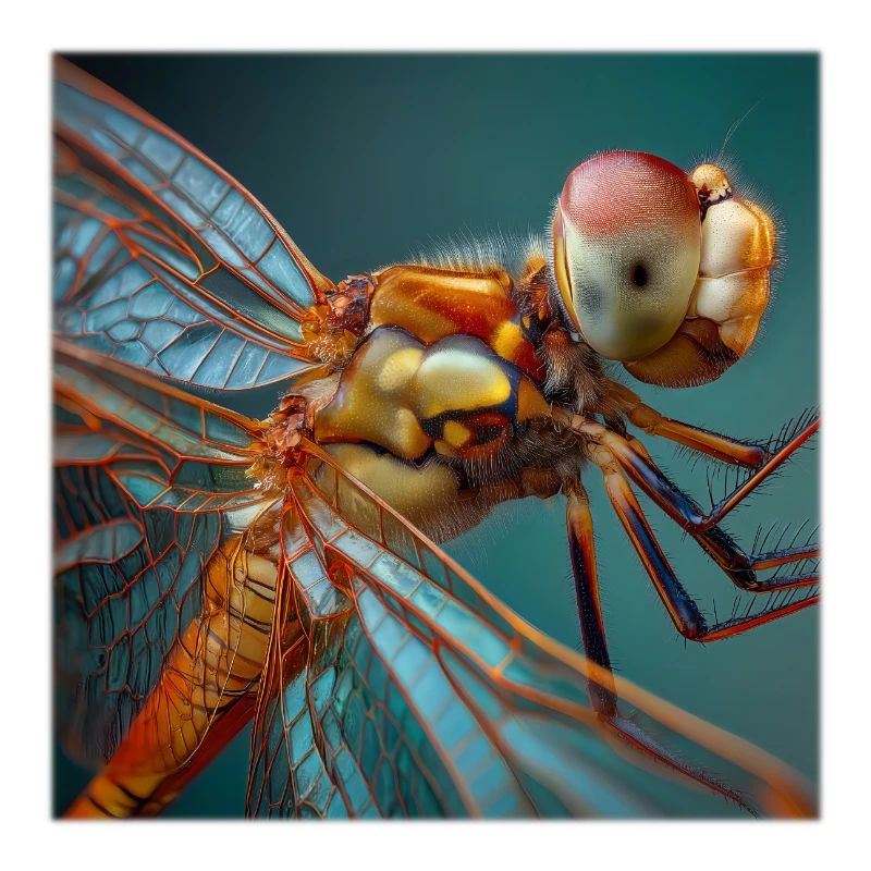 Graphisme macro de la faune de Dragonflies