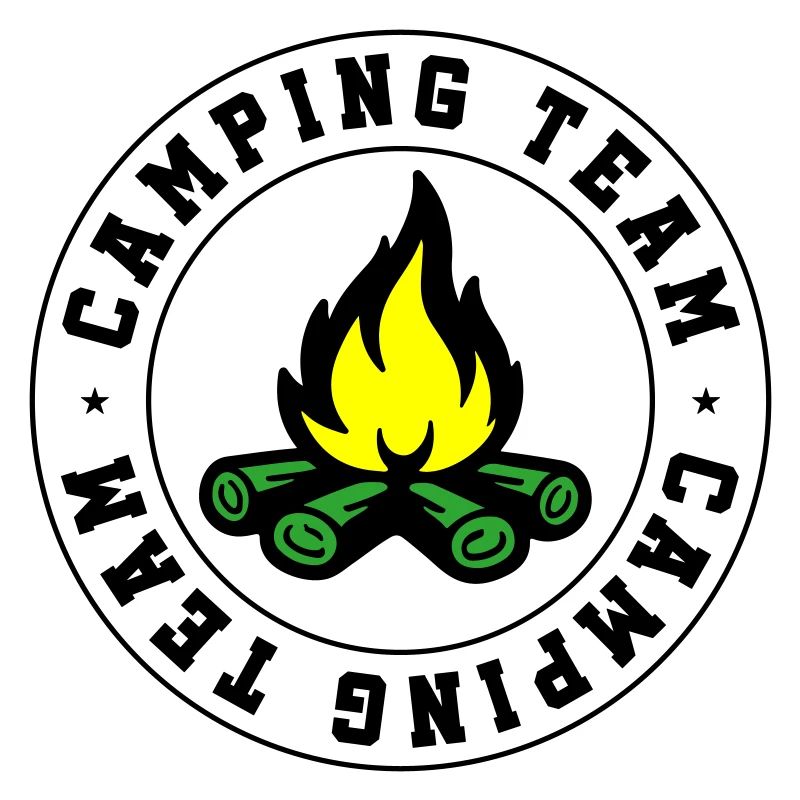 Équipe de camping Feu de camp