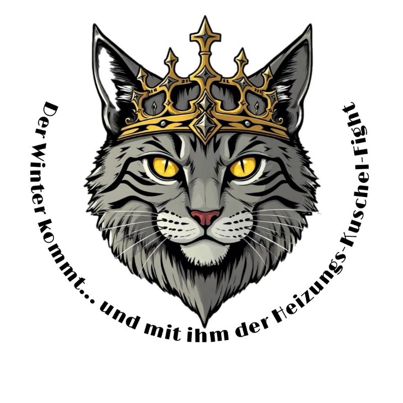 King Cat with Crown