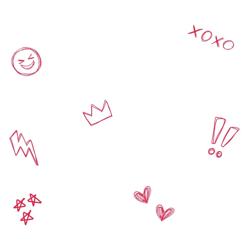 Heart Crown Doodle Pop Art