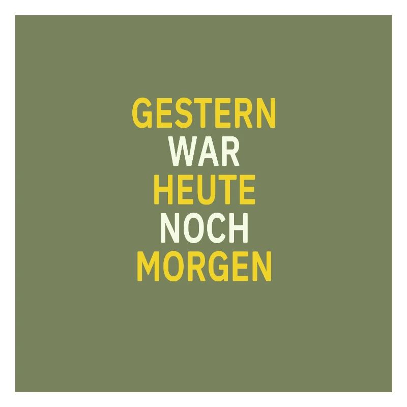 Yesterday was still tomorrow