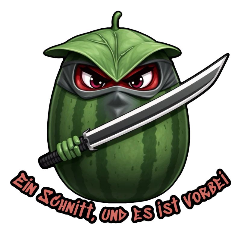 Wassermelone Ninja Klinge