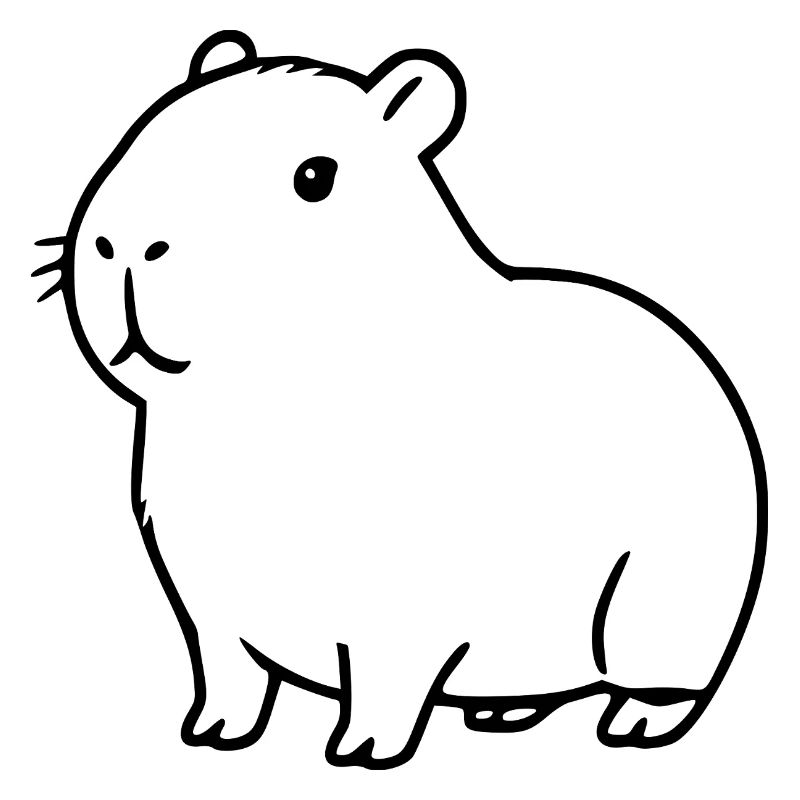 Capybara capybara black