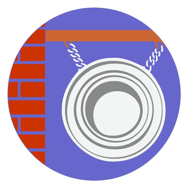 51169_Friseur pendant circulaire devant un mur de briques