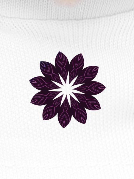 Fleur Mandala Violet foncé